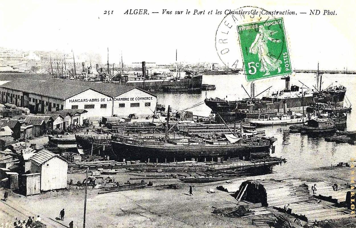 Alger - Port - Chantiers de Constructions - 1917.jpg